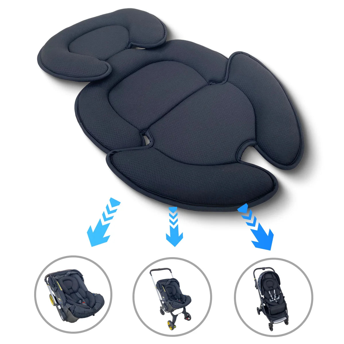Baby Stroller Head Support Insert – Newborn Body Pillow - image 5