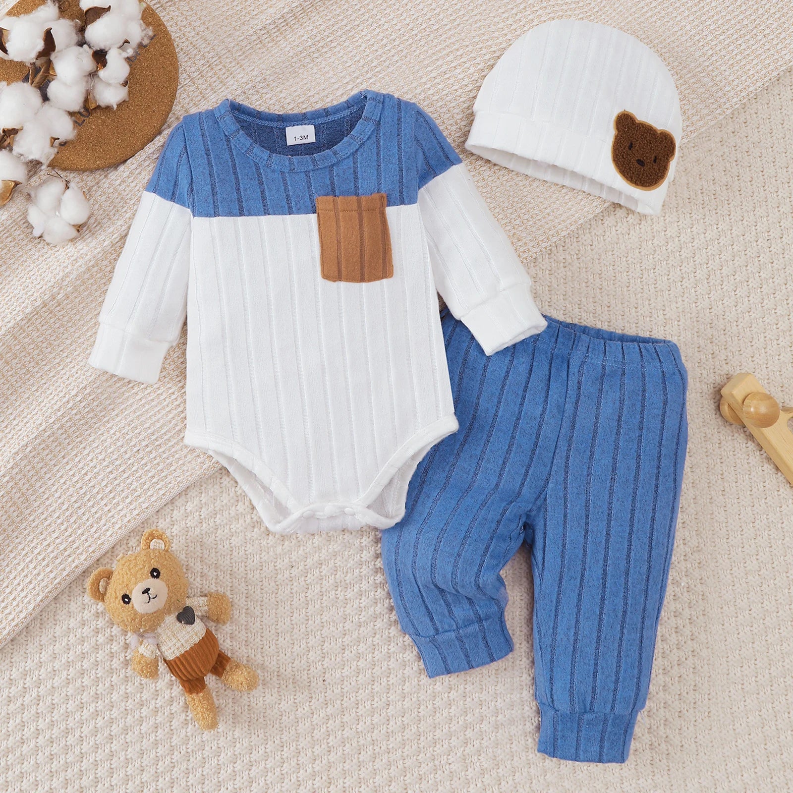 Color-Blocked Newborn Set - 0-18M Essentials - image 7