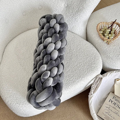 Soft Twisted Knot Nursery Cushion - CozyKnot™