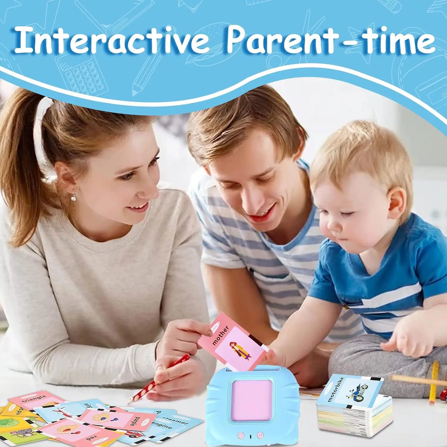 Talking Flash Cards Learning Toy for Toddlers - Screen-Free Preschool Education