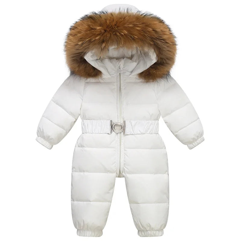 Kids Winter Waterproof Down Snowsuit