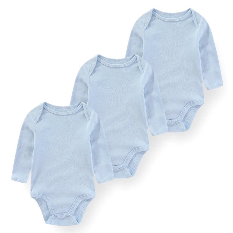 Newborn Cotton Bodysuit 3-Pack – Soft Everyday Onesies - image 19
