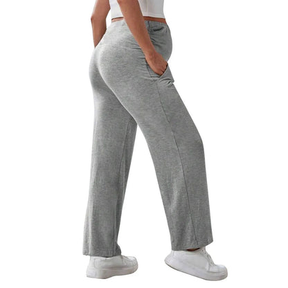 Maternity Wide Leg Pants – Over-Belly Comfort & Style