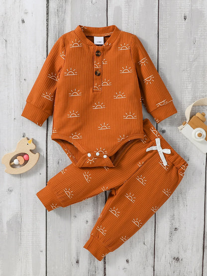 Baby Boy 2-Piece Set – Jumpsuit & Pants