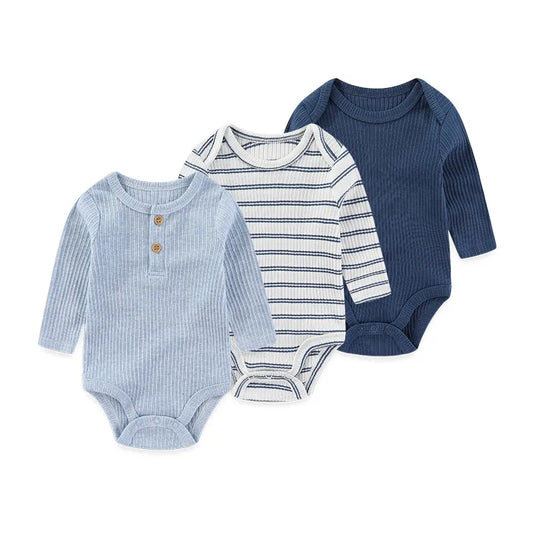 Newborn Cotton Bodysuit 3-Pack – Soft Everyday Onesies