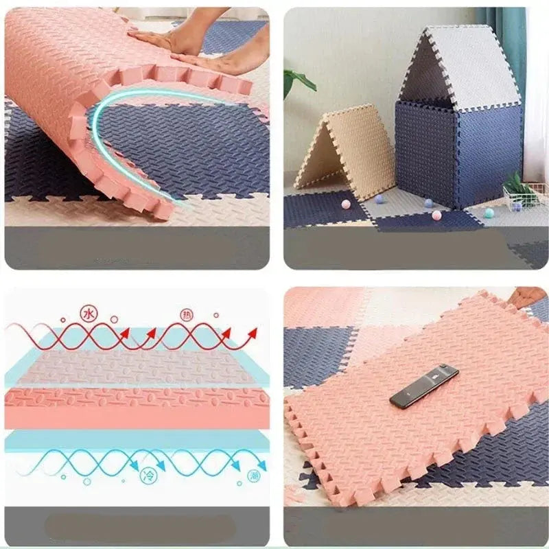 Soft & Educational Foam Baby Play Mat (12pcs) Baby Bumpers